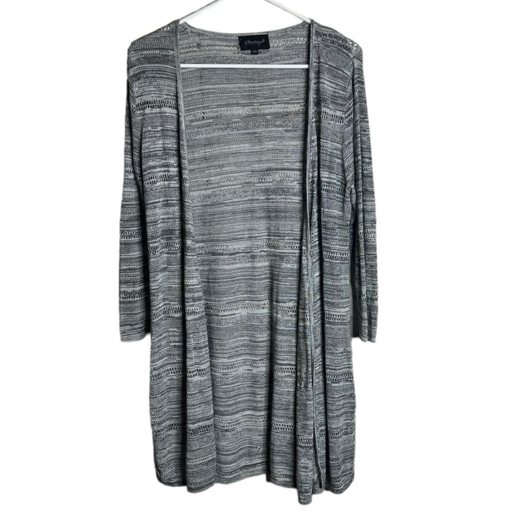 B. Boutique by Evergreen Gray Cardigan size L/XL